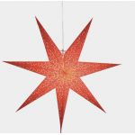 Papírová svítící hvězda - červená