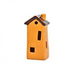 Keramický domeček - oranžový, 7x14x6cm