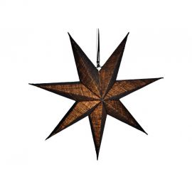 Papírová hvězda na zavěšení - 60cm, černá