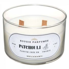 Vonná svíčka - Patchouli, 470g, bílá