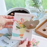 Blossombs - Dárková karta s rostlinnou “bombou” - Květina pro báječnou maminku
