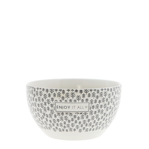 Miska Bowl White/Enjoy it All Dia - Bastion Collections