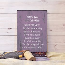 Cedulka Recept na lásku SK