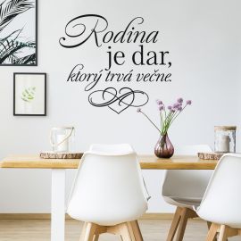Samolepka "Rodina je dar" SK