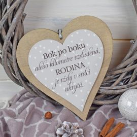 Dekorační srdce velké - Rodina SK