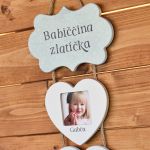 Girlanda na fotografie "Babiččina zlatíčka"