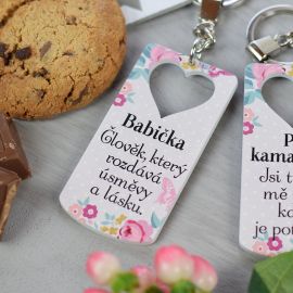 Klíčenka s květy - pro babičku