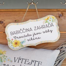 Cedulka na zahradu - Babiččina zahrada