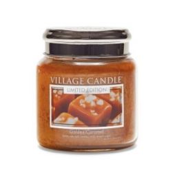 VILLAGE CANDLE VONNÁ SVÍČKA VE SKLE, ZLATÝ KARAMEL - GOLDEN CARAMEL 16OZ