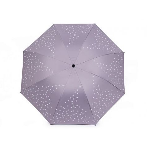 Dámský deštník - hvězdy - fialový