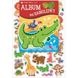 Album na samolepky - 40 samolepek 16x29 cm, zvířátka