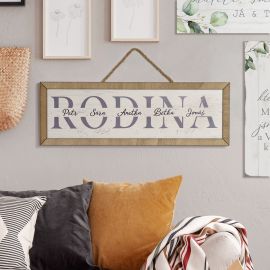 Cedule - Rodina se jmény