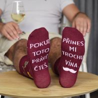 Ponožky pro pány - Přines mi trochu vína.