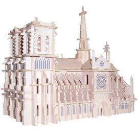 Woodcraft Dřevěné 3D puzzle Katedrála Notre Dame