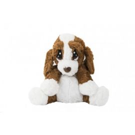 Pes/pejsek sedící nahřívací plyš 23cm v sáčku