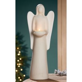 Keramický svícen- anděl " Lucia"