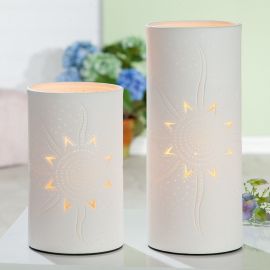 Porcelánová lampa- Slunce