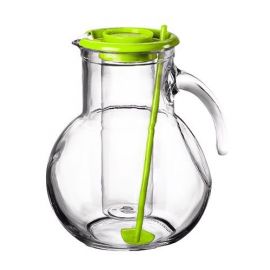 Džbán sklo 2L s chladící vložkou zelený  KUFRA