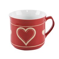 Hrnek vařák porcelán 500ml  SRDCE