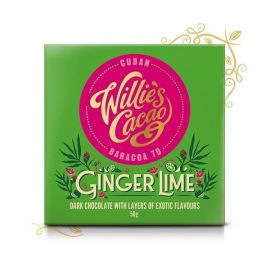 Willie's Cacao Čokoláda Ginger Lime hořká se zázvorem a limetkou 70%, 50g