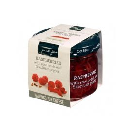 Can Bech MINI Confiture z malin s okvětními lístky růží a sečuánským pepřem, sklo 72g