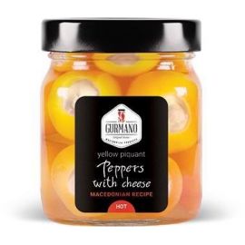 Gurmano Žluté papričky plněné sýrem HOT palivé, 290g