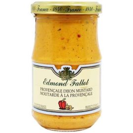 Edmond Fallot Dijonská hořčice s provensalským kořením, 210g - sklo