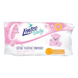 Dětské vlhčené ubrousky Linteo Baby 120 ks Soft and cream