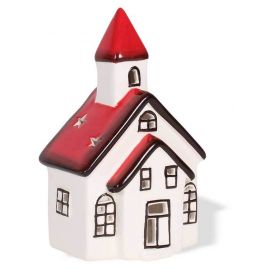 Svícen  domeček - červená střecha