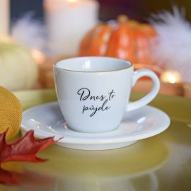 Espresso šálek s podšálkem - Dnes to půjde