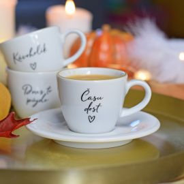 Espresso šálek s podšálkem - Času dost