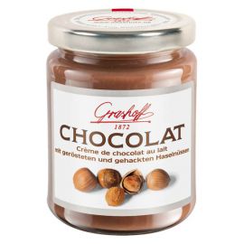 Grashoff Mléčný čokoládový krém s lískovými oříšky, sklo, 250g