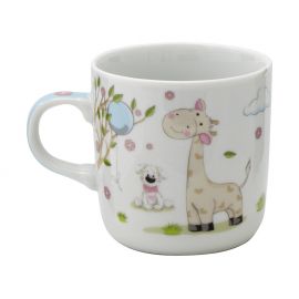 Hrnek dětský porcelán 230ml  ŽIRAFA