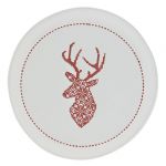 Vánoční talíř - Nordic červené paroží II.