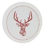 Vánoční talíř - Nordic červené paroží I.