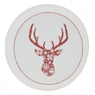 Vánoční talíř - Nordic červené paroží I.
