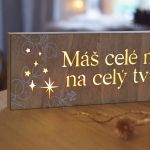 LED svítící cedule - Máš mé srdce