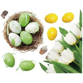 Velikonoční okenní fólie - Hnízdo s vajíčky