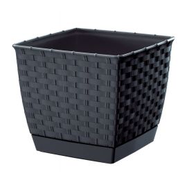 Květináč RATOLLA SQUARE 19cm antracit