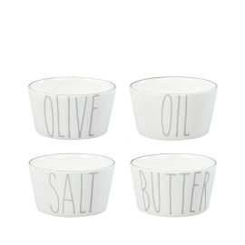 Bastion Collections Bowl Ass sůl/máslo/olej/oliva (sada 4 misek)