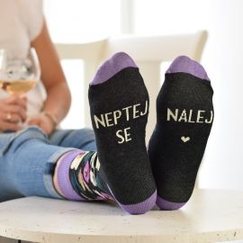 Ponožky - Neptej se... Nalej (květy)