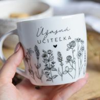 Porcelánový hrnek Louka - Úžasná učiteľka - Slovenská verze