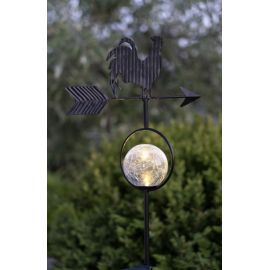 Solární dekorace - větrná korouhev - kohout - 81cm