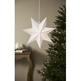 Papírová hvězda - 45 cm - bílá