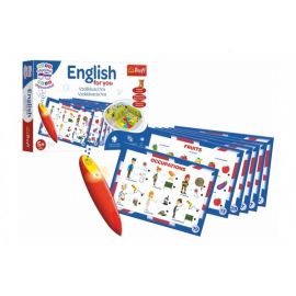 Malý objevitel English for you + kouzelná tužka edukační společenská hra v krabici 33x23x6cm