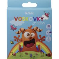 Voskovky jumbo - příšerka, 6 ks, kulaté