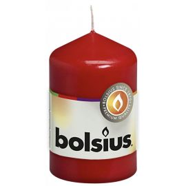Válec svíčka Bolsius, 80/48 mm - červená