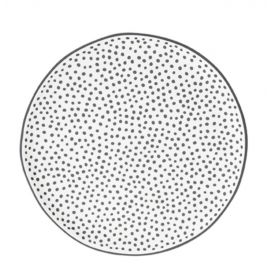 Dezertní talířek - dots in black - 19 cm - Bastion Collections