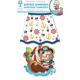 Lampička samolepicí svítící - piráti 27cm