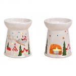 Keramická aroma lampa - Vánoce - 11x14x11cm